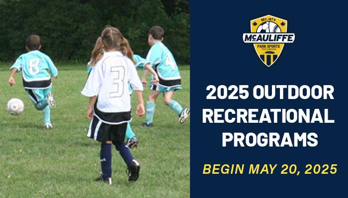 McAuliffe Park Season Kicks Off Week of May 20!